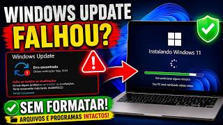 Windows Update Deu ERRO ou FALHOU? Como Corrigir SEM FORMATAR!
