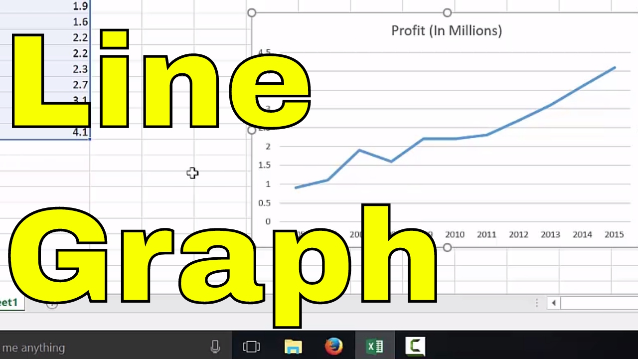 how to make a line graph in excel easy tutorial youtube d3 v5 chart multiple lines