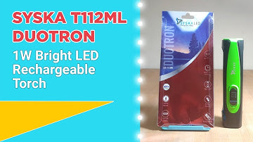 Syska Duotron T112ML 1W Rechargeable LED Torch | Camping Light