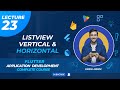 List Data Using Horizontal & Vertical ListView Builder In Flutter | Get knowledge