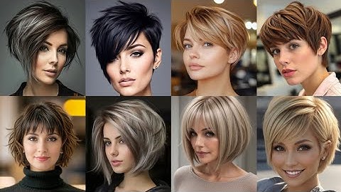The unique style pixies haircut and different types of colors ideas for women 💕