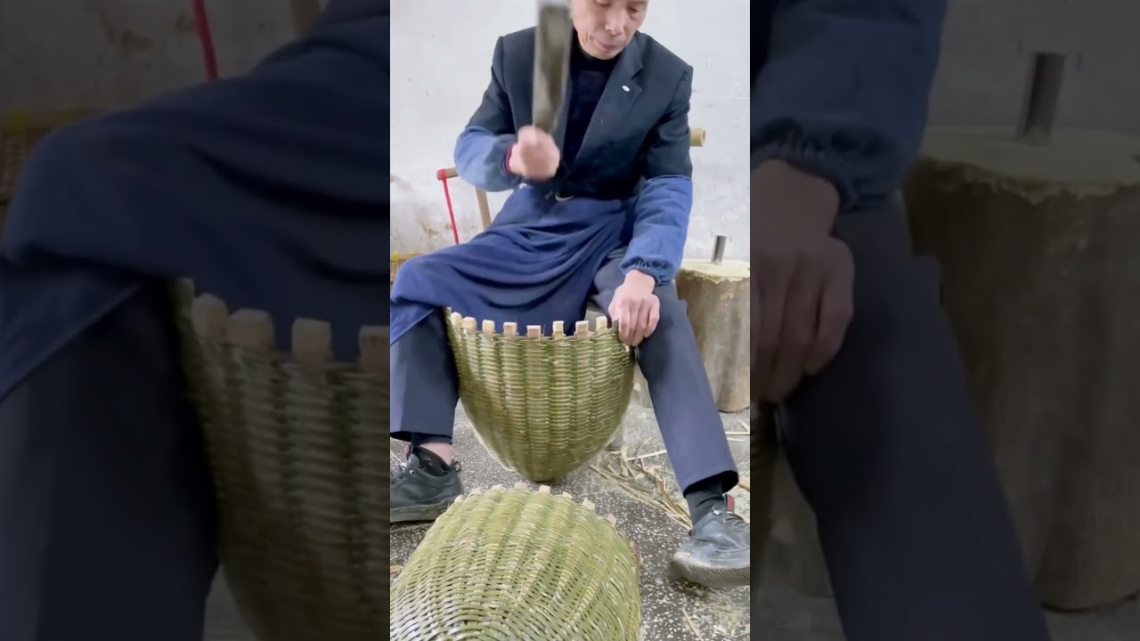 the ability to quickly make a trash scoop from bamboo 