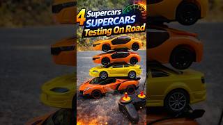 4 Supercars Testing On Road #shortsfeed #shorts