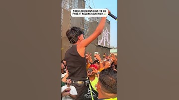 Yung Fazo Shows Love To His Fans At Rolling Loud India!