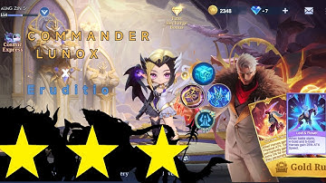 MAGIC CHESS GO GO:COMMANDER LUNOX x Eruditio synergy 10