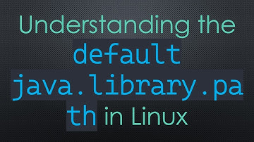 Understanding the `default java.library.path` in Linux