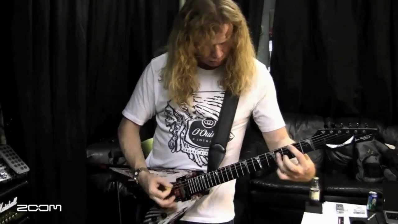 Dave Mustaine Demos Rust In Peace A7 Patch On Zoom G2.1DM Pedal