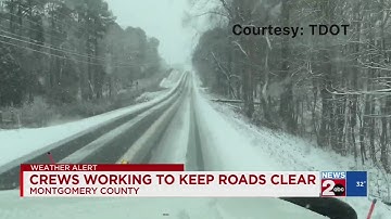 Crews working to keep roads clear