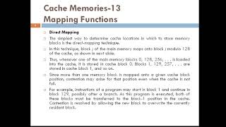 Computer Organization | The Memory System | Mapping functions| Direct Mapping