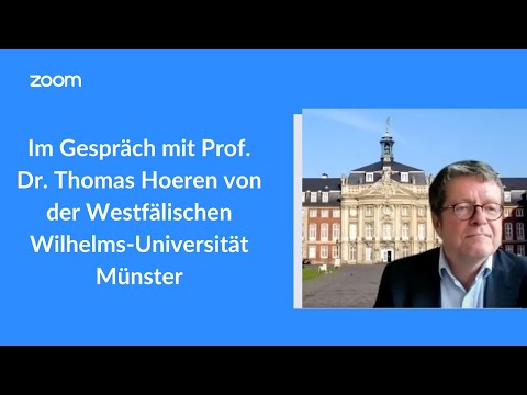 Im Gespräch mit Prof. Dr. Thomas Hoeren von der Westfälischen Wilhelms-Universität Münster