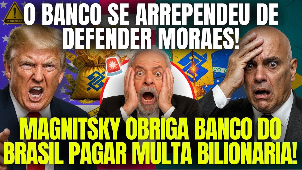 TRUMP ACABOU COM MORAES! BANCO DO BRASIL COM DÍVIDAS BILIONÁRIAS POR PROTEGER MORAES DA MAGNITSKY!