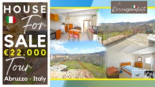 Country house with GARDEN and TERRACE for sale in ABRUZZO - ITALY | €22K Beautiful ITALIAN town TOUR