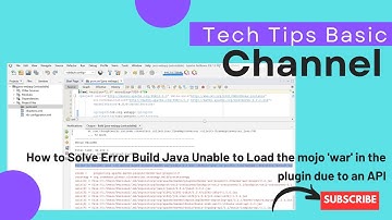 How to Solve Error Build Java Unable to Load the mojo 