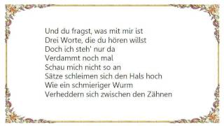 Die Toten Hosen - Drei Worte Lyrics