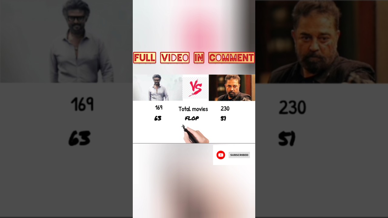 Rajinikanth vs Kamal Hassan comparison video 