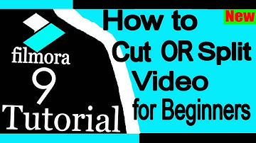 How to CUT or SPLIT Video for Beginners Filmora 9 Tutorial