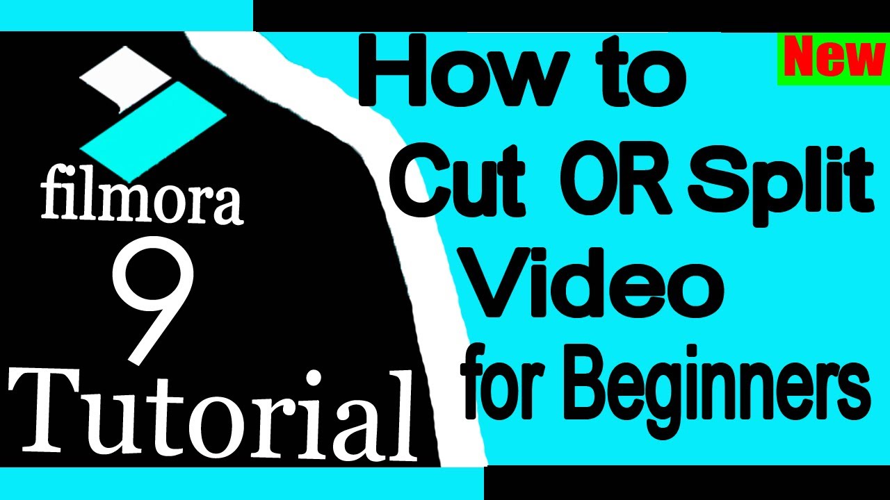 How to CUT or SPLIT Video for Beginners Filmora 9 Tutorial