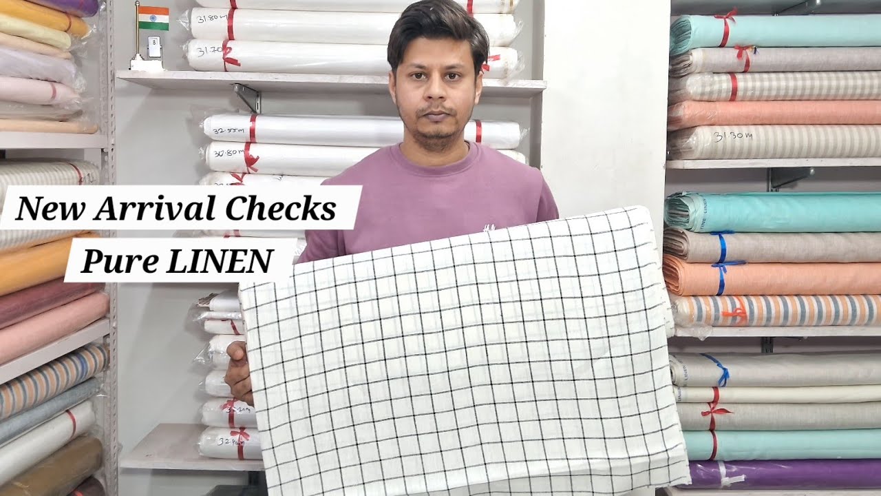 Pure LINEN New Arrival Checks & Stripes / 60 and 70 Lea / Supper Fine Quality / #purelinen #menswear