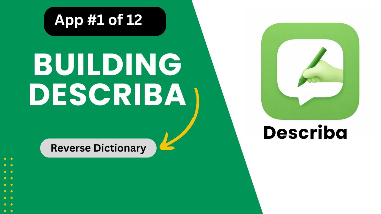 Миссия «12 приложений за 12 месяцев» начинается прямо сейчас: создание Describa | Приложение №1 и...