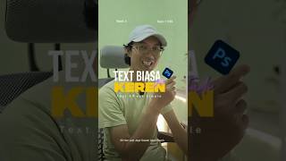 Teks Biasa Jadi KEREN #belajarphotoshop #design #tutorialdesign