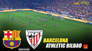 Barcelona Vs Athletic Bilbao La Liga 202526 Full Match All Goals Simulation Pes