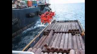 Bailey Tide unloading pipe to PLV Solitaire