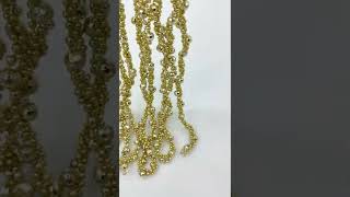 Bead Garland Disco Ball Twisted Christmas Decoration Plastic Hanging Ornament Craft Embellishments