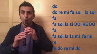 Le Le Little Star - Variazione 4 - Mozart - Flauto Dolce - Facile