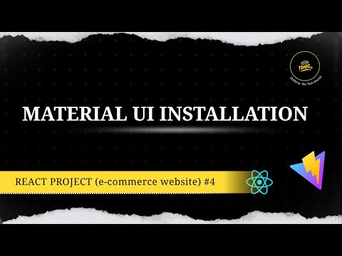 Setup Material UI in React JS | Original Tech Tonic | React Project #4