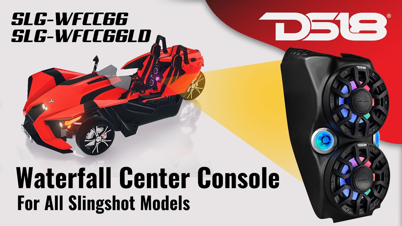 DS18 Polaris Slingshot Waterfall Speaker Pod – Loud , Bright & EASY TO INSTALL!