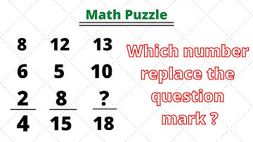 Which number replace the question mark ? | How to solve math puzzle ? | Math Puzzle By Moin Khan