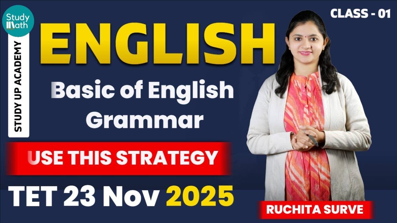 TET 2025 | DEMO LECTURE 01 | Basic English Grammar | #mahatet2025 #tet ...