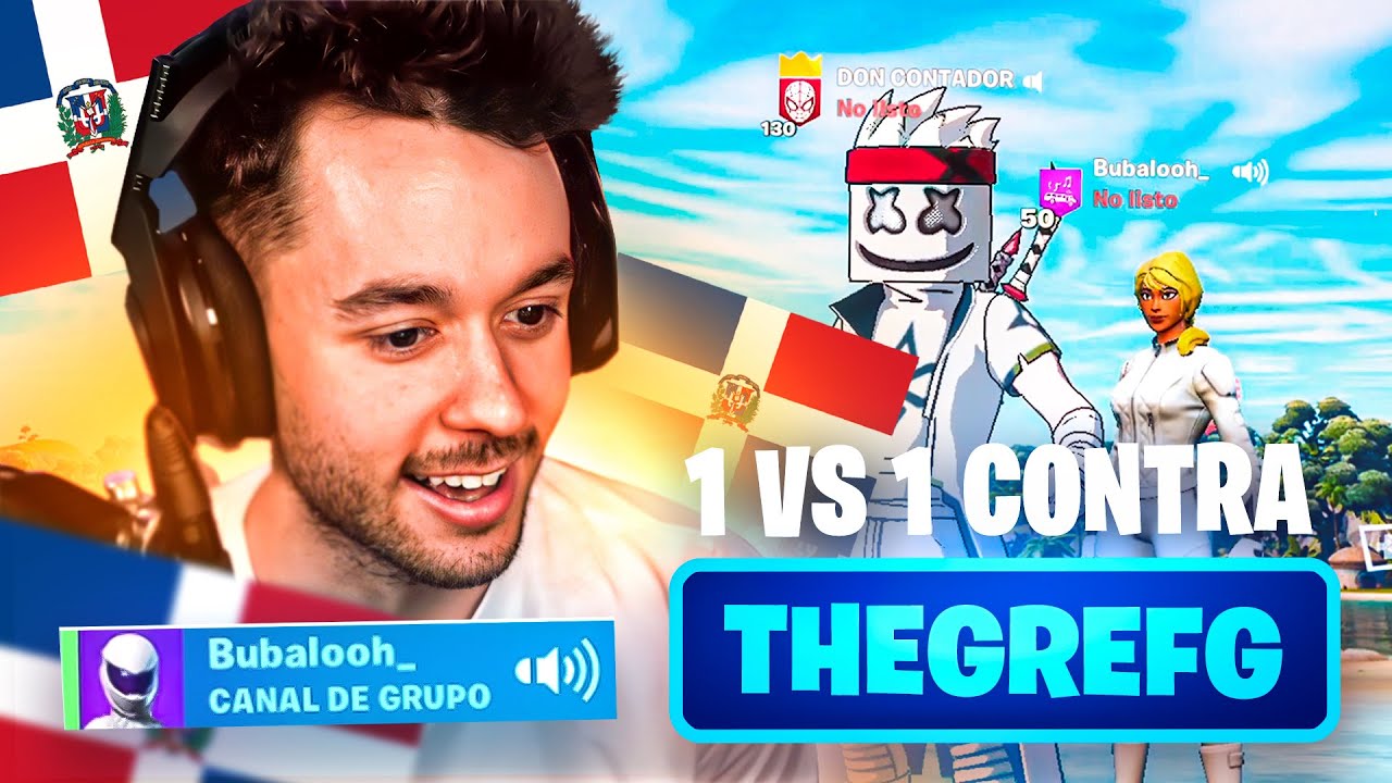 Primer Dominicano en Jugar 1v1 Con *TheGrefg* en Fortnite | Termina Mal