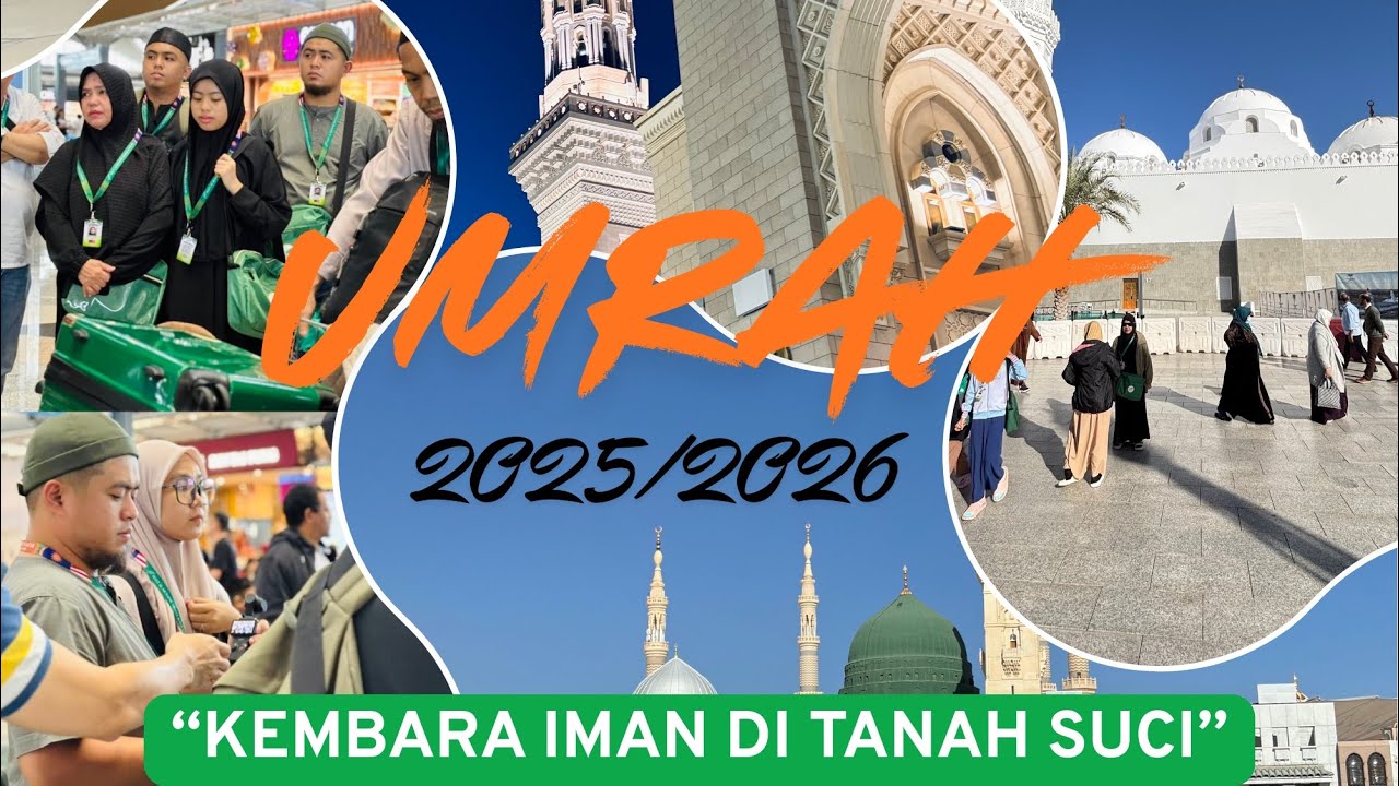 ALHAMDULILLAH AKHIRNYA SAMPAI KE TANAH SUCI MADINAH - MEKKAH (PART 1)