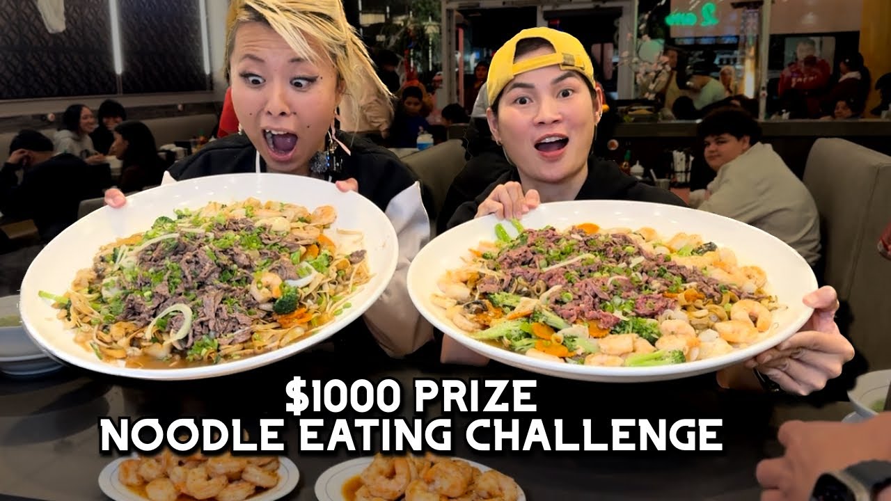 $1000 PRIZE NOODLE CHALLENGE at Pho 21 in San Jose, CA!! #RainaisCrazy ft. @Nga Sumo