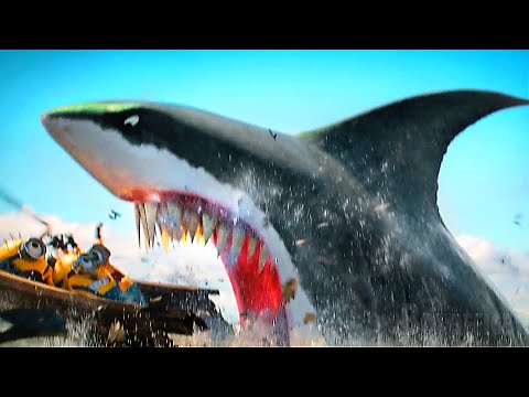 Ataque do Tubarão Gigante VS Minions | Minions & Monstros | Clipe