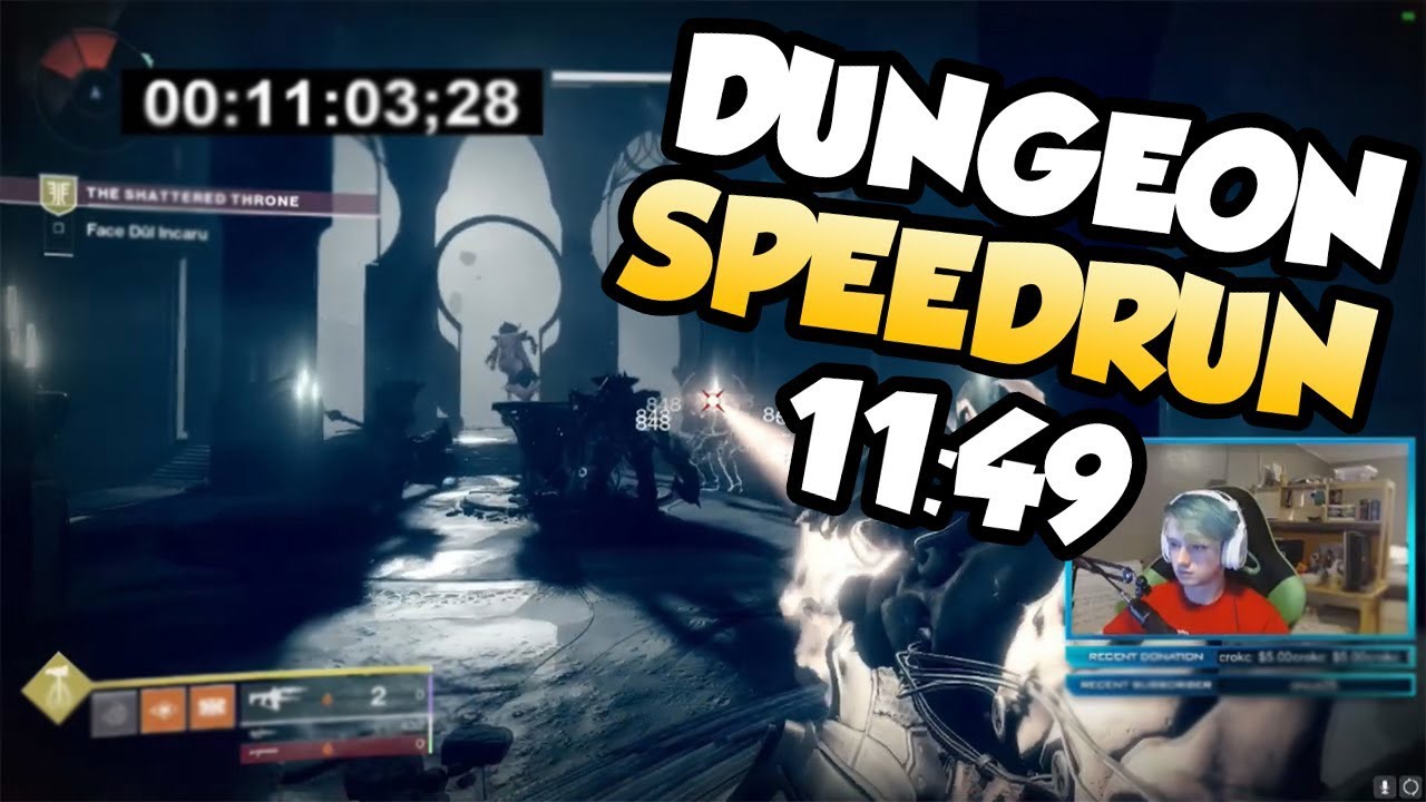 Shattered Throne Dungeon Speedrun in 