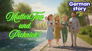🌸 Hannahs Tagebuch: Muttertag und Picknick im Grünen | German Story | A1-A2 level screenshot 2