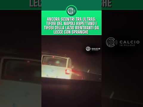 Video SCONTRI TRA ULTRAS DEL NAPOLI E DELLA LAZIO SULL’A1 ? #shorts