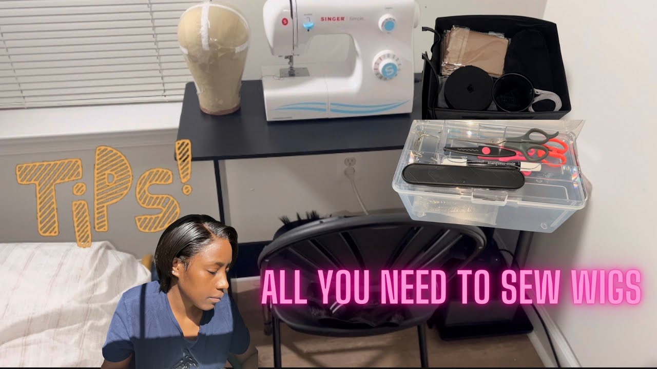 Sew wigs with a sewing machine Learn with me Outils pour coudre les