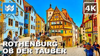 Rothenburg ob der Tauber 🇩🇪 Walking Tour 4K | Germany’s Well-Preserved Medieval Fairytale Old Town