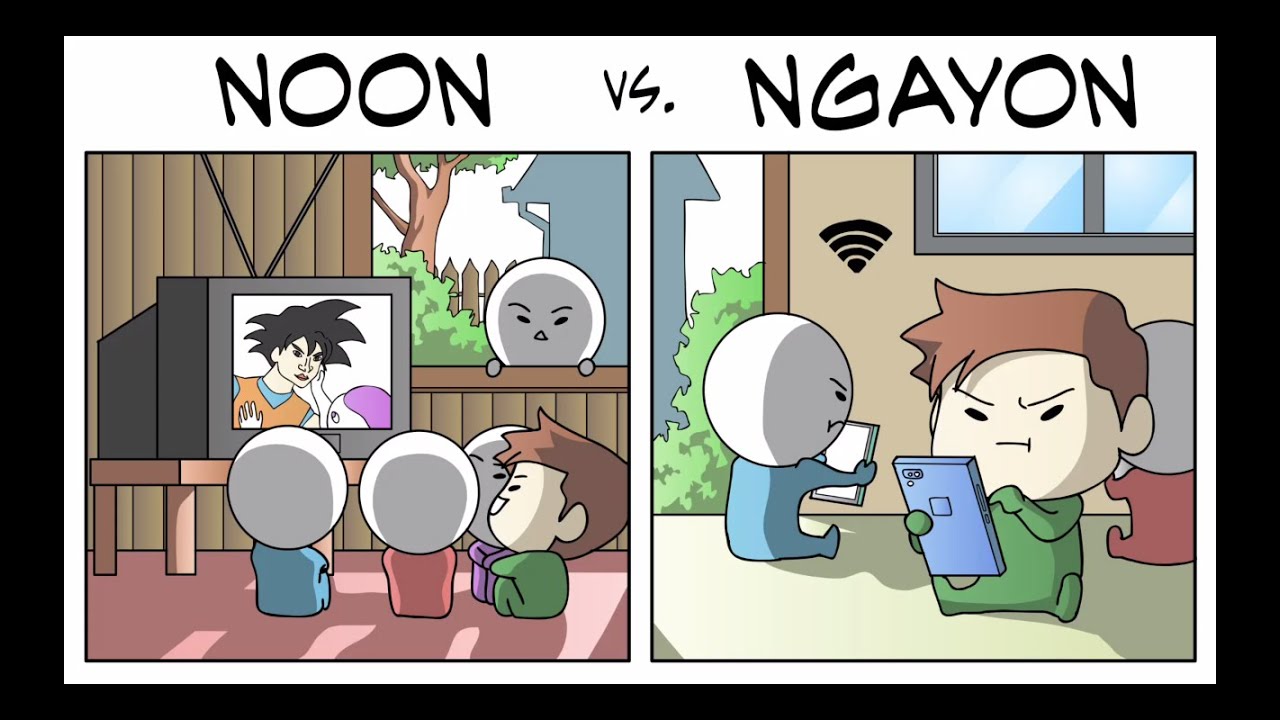 NOON vs. NGAYON (INTERNET) | Pinoy Animation - YouTube