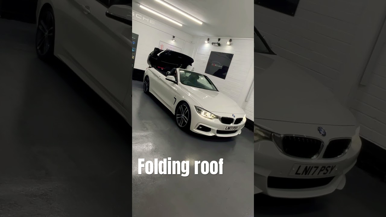 BMW 4 series electric folding roof. 