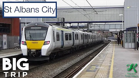 Trains at St Albans City, MML - 15/12/18