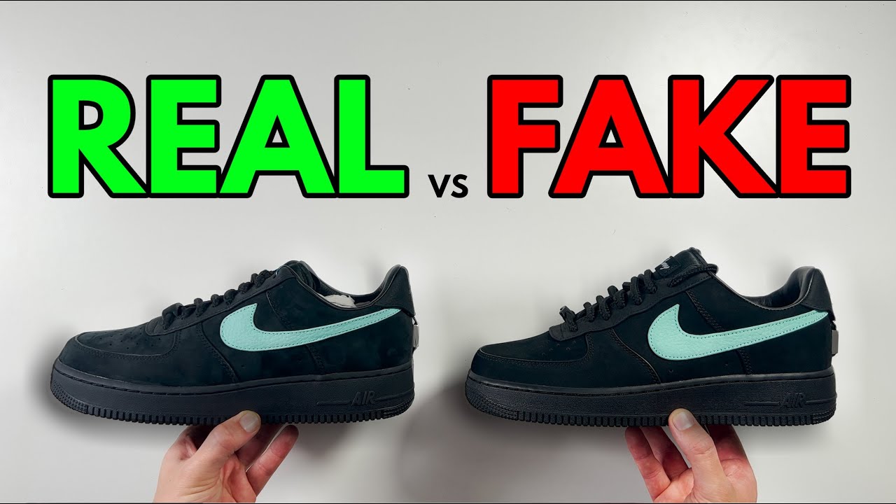 REAL VS FAKE! TIFFANY & CO NIKE AIR FORCE 1 SNEAKER COMPARISON! - YouTube