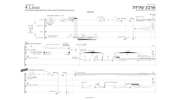"4 lines" For Prepared amplified Snare Drum and fixed-media electronics - Shai Cohen