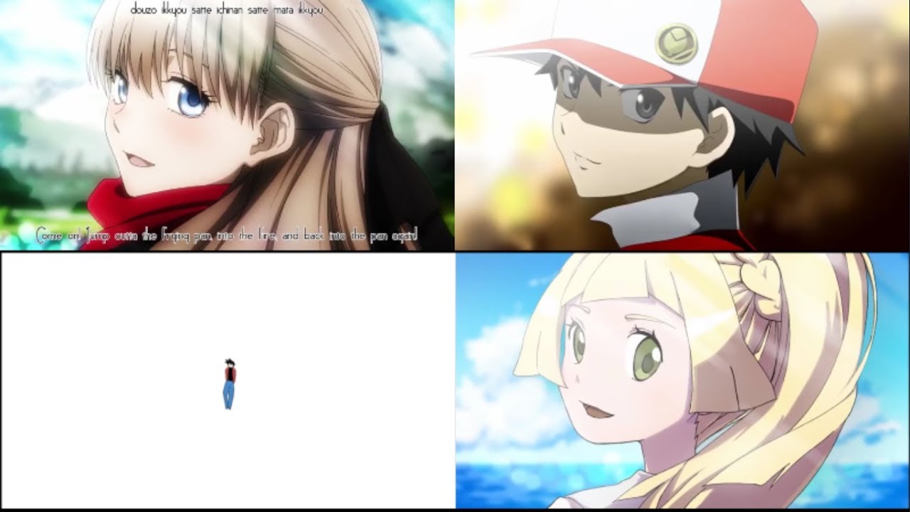 [MAD] Pokemon x Pokemon Special x Pokemon Sun & Moon x Kekkai Sensen ED Parody Comparison