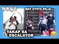 HokageMoves: Back Hug sa ESCALATOR! Laughtrip at nakakakilig!  HAHAHA