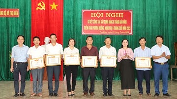 Đảng ủy xã Thọ Điền sơ kết công tác xây dựng Đảng 6 tháng đầu năm 2023