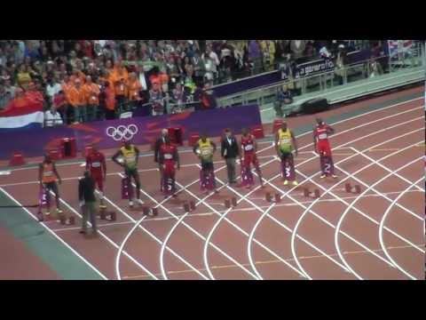 Carrera 100 metros lisos Londres 2012 - Oro Usain Bolt